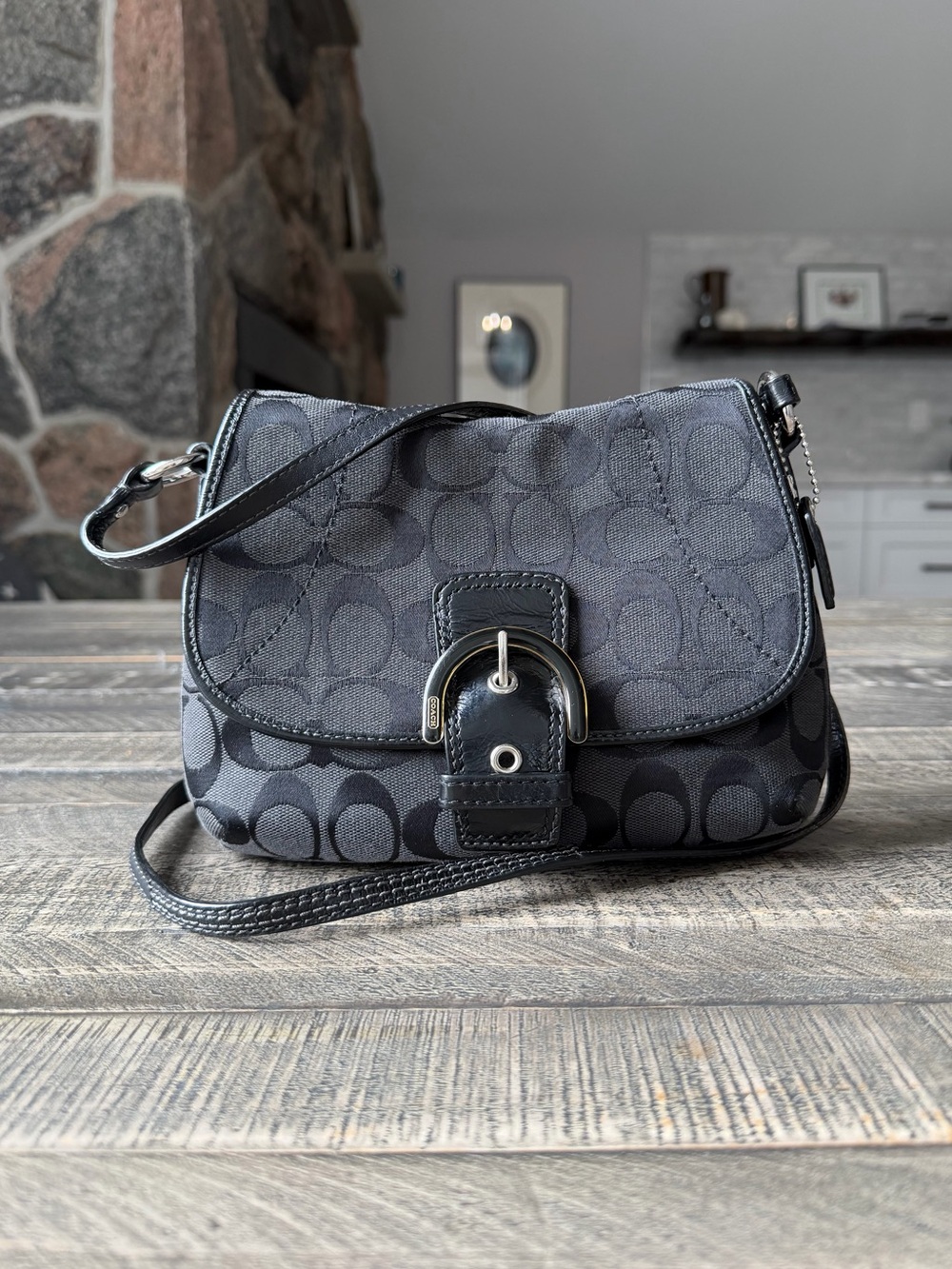 Vintage Coach Signature SoHo Flap